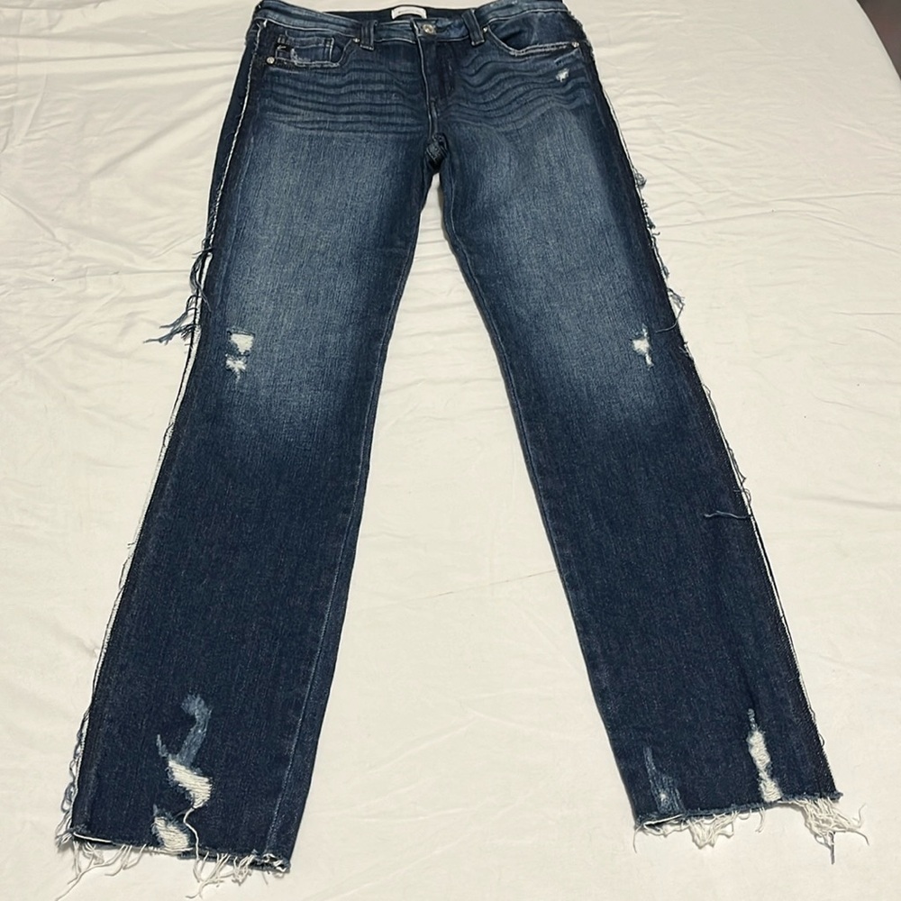KANCAN‎ Fallon Mid Rise Slim Straight Leg Jeans size 7/27